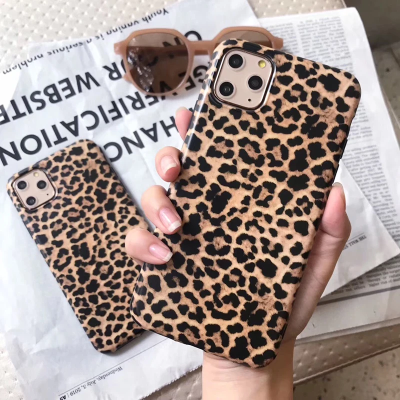 Роскошный силиконовый чехол из ТПУ с леопардовым принтом для iPhone 11 6 6s 7 8 Plus