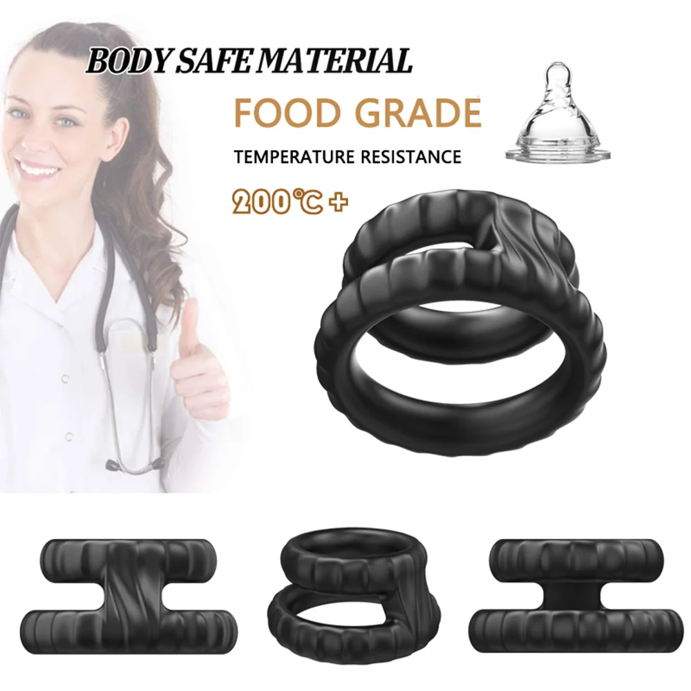 EXVOID Cock Lock Ring Scrotum Bind Elastic Sex Toys for Men Erection Penis Ring Male Dice Delay Ejaculation Liquid Silicone 10 H0ff54e17833d4a5dbf23ac20ce308285U
