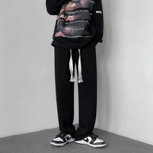 Loose all-match straight-leg pants Winter black tide brand sports pants High street pants men and women Spring and Autumn Draped
Loose all-match straight-leg pants Winter black tide brand sports pants High street pants men and women Spring and Autumn Draped