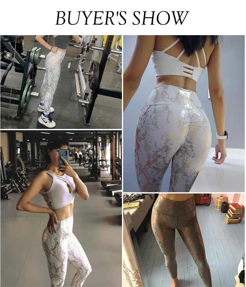 Elastic Snake Print Glitter Seamless Leggings Women Sexy Butt Lift High Waist Yoga Pants Fitness Push Up Gym Slim Leggings Elastic Snake Print Glitter Seamless Leggings Women Sexy Butt Lift High Waist Yoga Pants Fitness Push Up Gym Slim Leggings