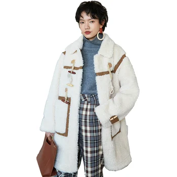 Autumn Winter Women's Coat Lamb Plush New Korean Fashion Mid-length Thickened Thermal Insulation High Quality Wild Jacket A001
Autumn Winter Women's Coat Lamb Plush New Korean Fashion Mid-length Thickened Thermal Insulation High Quality Wild Jacket A001