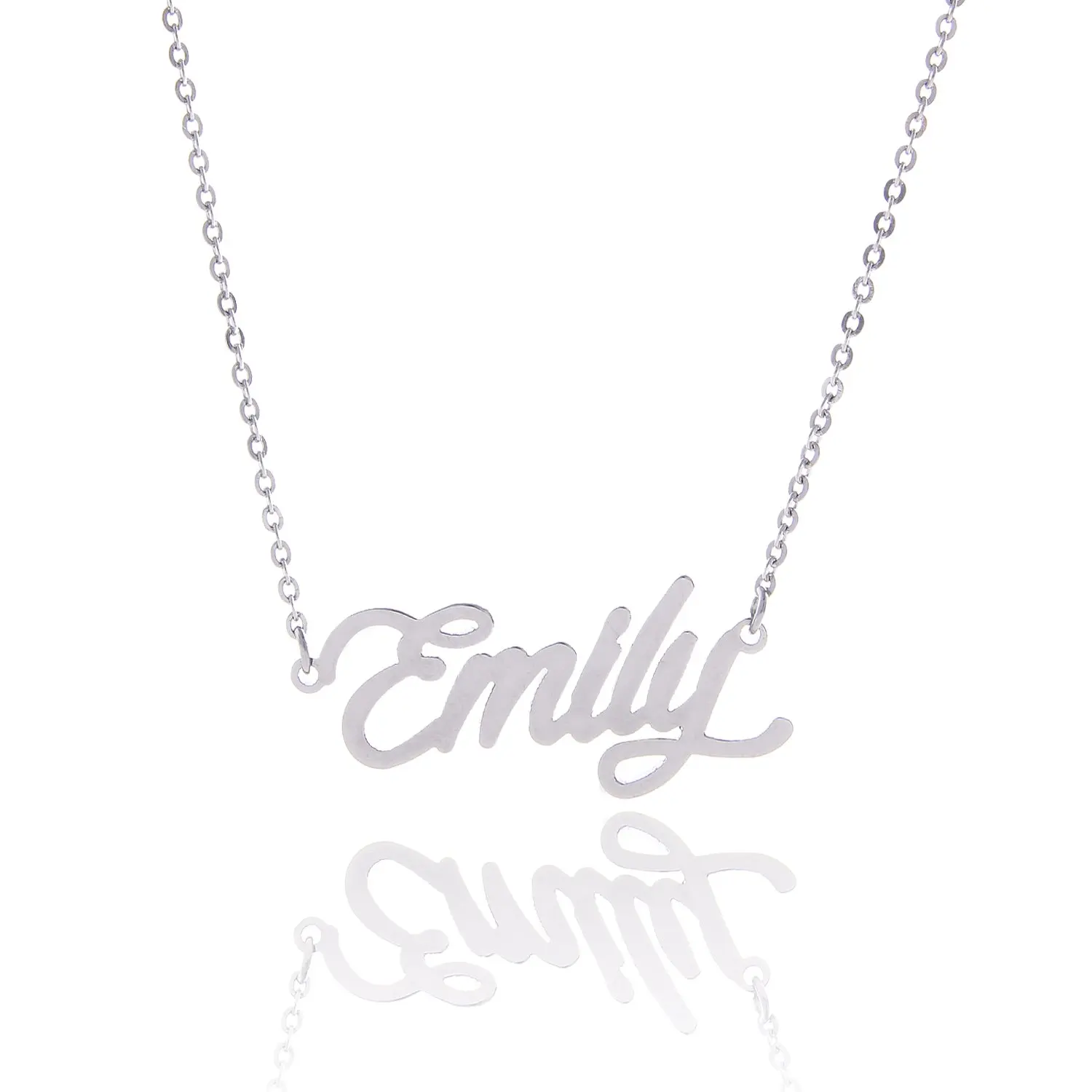 2020 Silver English Name Necklace Customized Nameplate Birthday Stainless Steel Engraving Gift Personalized Jewelry Hot
2020 Silver English Name Necklace Customized Nameplate Birthday Stainless Steel Engraving Gift Personalized Jewelry Hot