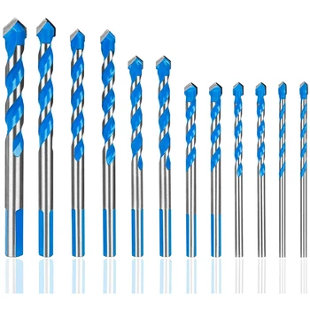 12 Pcs Masonry Drill Bits Set 3mm to 12mm Carbide Twist Tips for WALL, BRICK, CEMENT, CONCRETE, GLASS, WOOD) Have Industrial Str
12 Pcs Masonry Drill Bits Set 3mm to 12mm Carbide Twist Tips for WALL, BRICK, CEMENT, CONCRETE, GLASS, WOOD) Have Industrial Str