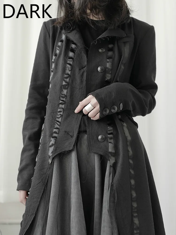Yamamoto Wind Dark Drape Windbreaker Women's Mid-length Style Was Thin, Personality, Irregular Design, Niche Coat
Yamamoto Wind Dark Drape Windbreaker Women's Mid-length Style Was Thin, Personality, Irregular Design, Niche Coat