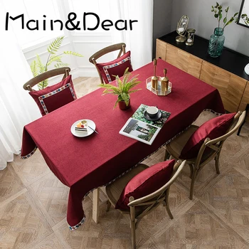 Modern Simple Polyester-cotton Blended Waterproof Webbing Lace Tablecloth Rectangular Dining Table Cloth Coffee Table Tablecloth
Modern Simple Polyester-cotton Blended Waterproof Webbing Lace Tablecloth Rectangular Dining Table Cloth Coffee Table Tablecloth