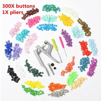 12mm 300Sets 30 Colors Metal Clothes Sewing Buttons Prong Ring Press Studs Snap Fasteners + Clip Pliers Sewing accessories DIY
12mm 300Sets 30 Colors Metal Clothes Sewing Buttons Prong Ring Press Studs Snap Fasteners + Clip Pliers Sewing accessories DIY