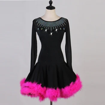 New Latin Dance Dress For Adult Women Rose Red Feather Dress Rumba Salsa Dress Professional Dance Competition Latin Dresses
New Latin Dance Dress For Adult Women Rose Red Feather Dress Rumba Salsa Dress Professional Dance Competition Latin Dresses