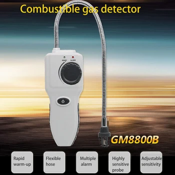 Gas Analyzer Flammable Gas Detector Handheld Combustible Professional Convenient Gas Leak Tester Gas Determine Tester GM8800B
Gas Analyzer Flammable Gas Detector Handheld Combustible Professional Convenient Gas Leak Tester Gas Determine Tester GM8800B