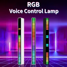 Novelty USB Lamp Colorful Sound Control Light USB/Rechargeable Control 32 LED Voice Activated Pickup Rhythm Strip Light Computer
Novelty USB Lamp Colorful Sound Control Light USB/Rechargeable Control 32 LED Voice Activated Pickup Rhythm Strip Light Computer