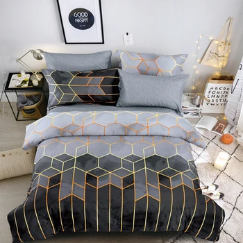 Classical Geometric Cover Concise Style Soft Quilt Bedding Kit Multi Size Golden Line With Pillow Case Slipcovers
Classical Geometric Cover Concise Style Soft Quilt Bedding Kit Multi Size Golden Line With Pillow Case Slipcovers