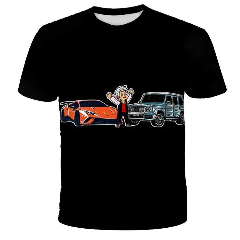 Unisex Casual 3D-Printed Tshirts