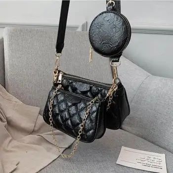Three in one mahjong bag 2019 new single shoulder armpit wide shoulder strap messenger small bag diamond three-piece female bag
Three in one mahjong bag 2019 new single shoulder armpit wide shoulder strap messenger small bag diamond three-piece female bag