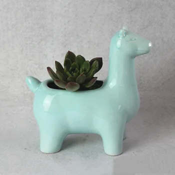 Ceramic Alpaca Planter Flower Pot with Tray Creative Animal Pot for Succulents Plants Home Garden Desktop Decoration
Ceramic Alpaca Planter Flower Pot with Tray Creative Animal Pot for Succulents Plants Home Garden Desktop Decoration