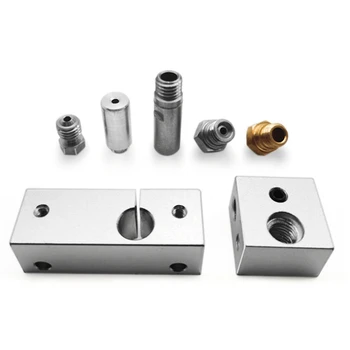 MK10 Hot End Kit with Cooling Heat Block 0.4mm Nozzle for Wanhao i3/MakeBot /DreMEL-I3/Creator Pro Extruder Part 3D Printer Part 
MK10 Hot End Kit with Cooling Heat Block 0.4mm Nozzle for Wanhao i3/MakeBot /DreMEL-I3/Creator Pro Extruder Part 3D Printer Part