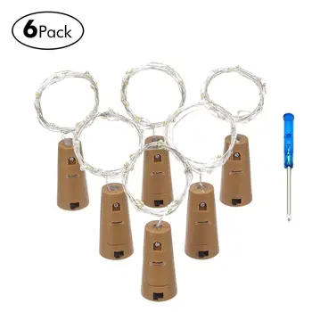 Christmas Bottle Lights Cork Shaped 6 Pack 20 LEDs Battery Operated Wine Lights Micro Fairy Lights Fairy Mini String Lights
Christmas Bottle Lights Cork Shaped 6 Pack 20 LEDs Battery Operated Wine Lights Micro Fairy Lights Fairy Mini String Lights