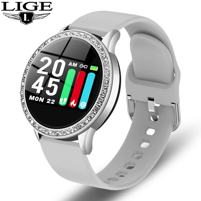 LIGE 2020 IP67 Waterproof Smart Watch Women Lovely Bracelet Heart Rate Monitor Sleep Monitoring Smartwatch Connect IOS Android
LIGE 2020 IP67 Waterproof Smart Watch Women Lovely Bracelet Heart Rate Monitor Sleep Monitoring Smartwatch Connect IOS Android