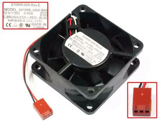 NMB-MAT 2410ML-04W-B69 F62 DC 12V 0.40A 60x60x25 мм 2-проводной Вентилятор охлаждения сервера
NMB-MAT 2410ML-04W-B69 F62 DC 12V 0.40A 60x60x25 мм 2-проводной Вентилятор охлаждения сервера