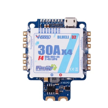 V-GOOD F4S 30A BLHELI-32 4In1 ESC 5V BEC with F4 Flight Controller AIO OSD Current Sensor for RC Drone
V-GOOD F4S 30A BLHELI-32 4In1 ESC 5V BEC with F4 Flight Controller AIO OSD Current Sensor for RC Drone