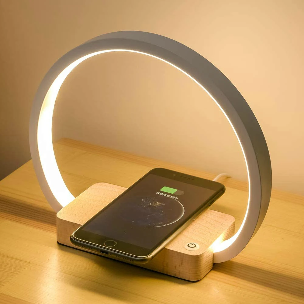 Bedside Lamp Wireless Charger LED Desk Lamp with Touch Control Table Lamp Eye-Caring Reading Light for Kids, Adults, Home, Dorm
Bedside Lamp Wireless Charger LED Desk Lamp with Touch Control Table Lamp Eye-Caring Reading Light for Kids, Adults, Home, Dorm