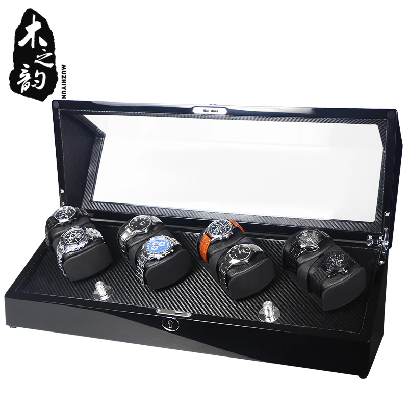 Watch Winder Box Case Storage Shaker Display Automatic Wooden Four Motors 8 Slots Watch Winder Rotation Holder Organizer Piano
Watch Winder Box Case Storage Shaker Display Automatic Wooden Four Motors 8 Slots Watch Winder Rotation Holder Organizer Piano