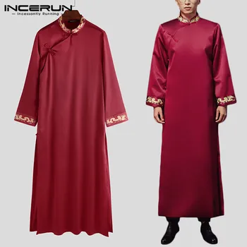 INCERUN Chinese Style Robes Men Long Sleeve Stand Collar Printed Button Traditional Vintage Cheongsam Retro Men Long Gowns S-5XL
INCERUN Chinese Style Robes Men Long Sleeve Stand Collar Printed Button Traditional Vintage Cheongsam Retro Men Long Gowns S-5XL