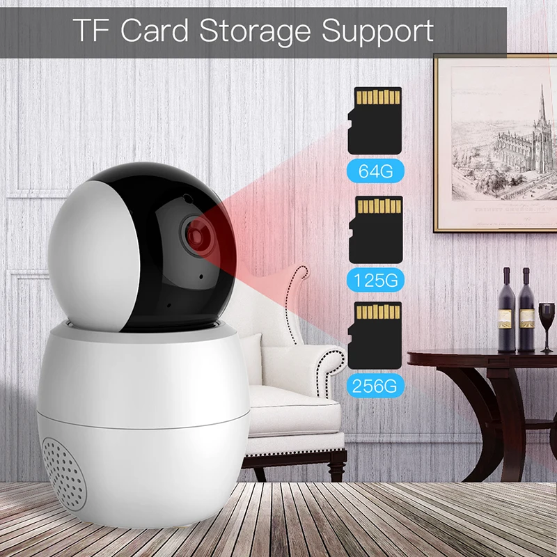 HD 1080P Tuya Smart Camera WiFi Security Rotating Camera Network Two-way Audio IP Camera Work with Alexa Echo Google Assistant
HD 1080P Tuya Smart Camera WiFi Security Rotating Camera Network Two-way Audio IP Camera Work with Alexa Echo Google Assistant