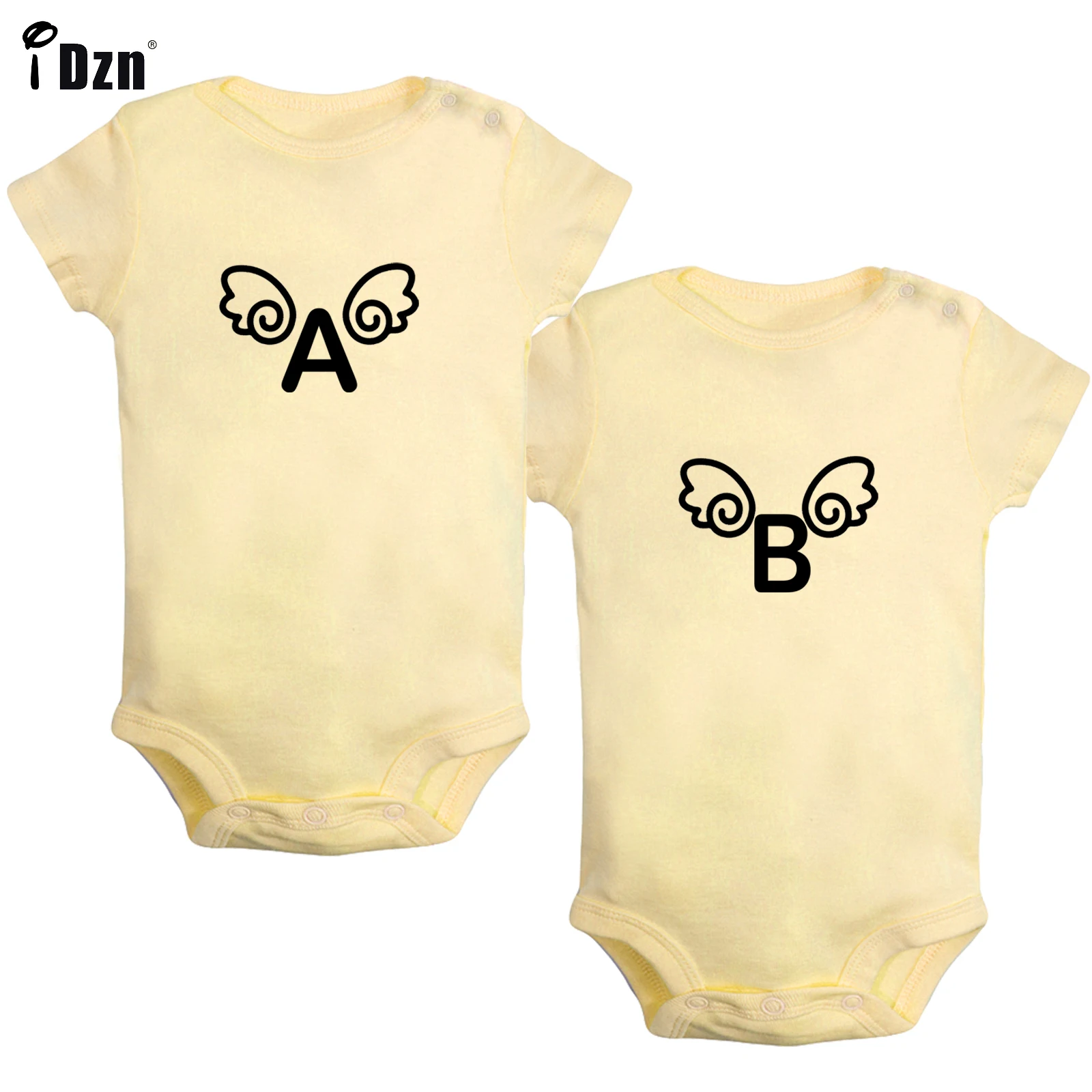 Shower Gift Baby Twins Summer Clothing Garland A&B Cute Angel Wings Baby Bodysuit Soft Cotton Rompers Newborn Jumpsuit Pack of 2
Shower Gift Baby Twins Summer Clothing Garland A&B Cute Angel Wings Baby Bodysuit Soft Cotton Rompers Newborn Jumpsuit Pack of 2