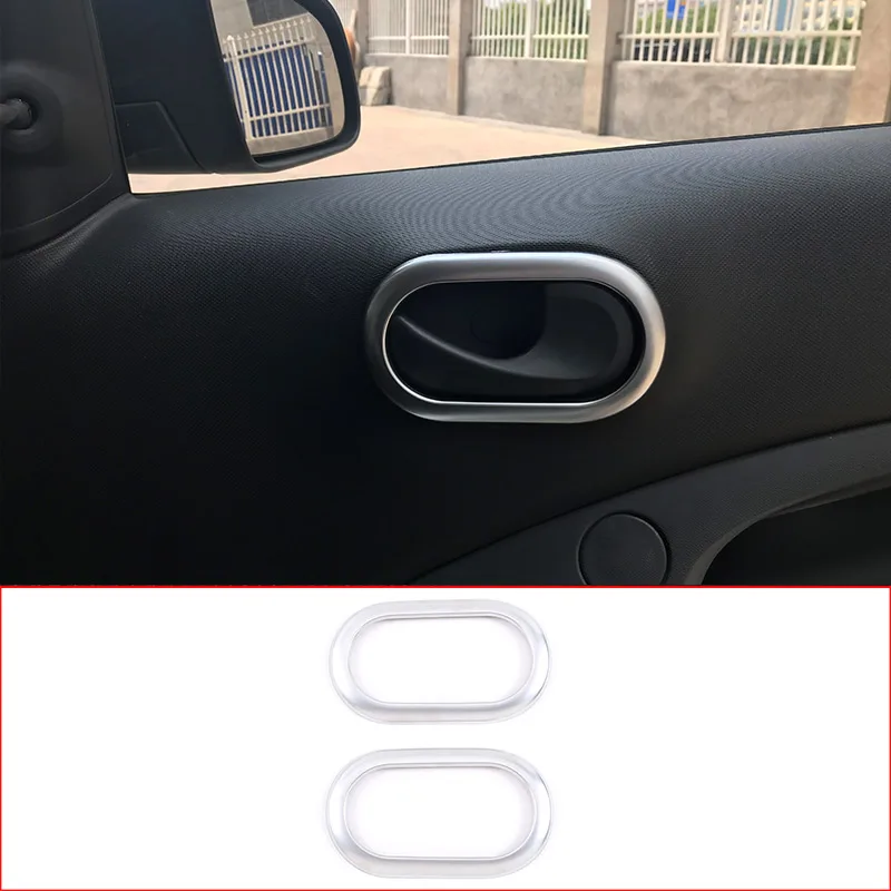For Smart 453 Fortwo Forfour 2015-2020 Car Styling ABS plastic Silver Inner handle Frame Car Interior Accessories
For Smart 453 Fortwo Forfour 2015-2020 Car Styling ABS plastic Silver Inner handle Frame Car Interior Accessories