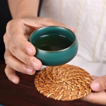 Handmade Stoneware Tea Cup Teacup Ceramic Kung Fu Kiln Baked Tea Cup Fragrance-smelling Cup Master Cup Small Teacup Tea Bowl 
Handmade Stoneware Tea Cup Teacup Ceramic Kung Fu Kiln Baked Tea Cup Fragrance-smelling Cup Master Cup Small Teacup Tea Bowl