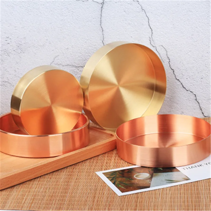 INS Copper Round Storage Tray Desk Metal Storage Organizer Rose Gold Jewelry Organizer Small Object Storage Dishes Home Decor
INS Copper Round Storage Tray Desk Metal Storage Organizer Rose Gold Jewelry Organizer Small Object Storage Dishes Home Decor