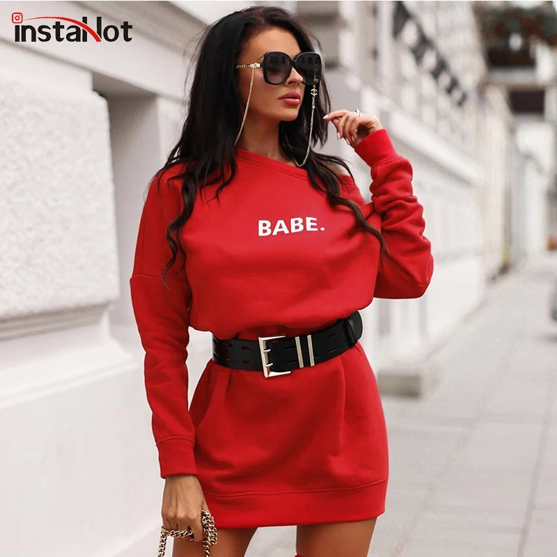 InstaHot BEBY Letter Print Round Neck Sweatshirt Solid Loose Midi Pullover Sweatshirt Streetwear Autumn Winter Warm Oversize Top
InstaHot BEBY Letter Print Round Neck Sweatshirt Solid Loose Midi Pullover Sweatshirt Streetwear Autumn Winter Warm Oversize Top