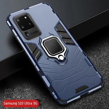 For Samsung Galaxy S20 S 20 Ultra 5G Case Armor PC Cover Metal Ring Holder Phone Case For Samsung S20+ Plus Cover Durable Bumper 
For Samsung Galaxy S20 S 20 Ultra 5G Case Armor PC Cover Metal Ring Holder Phone Case For Samsung S20+ Plus Cover Durable Bumper
