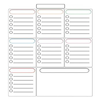 Magnetic Weekly Planner Whiteboard Fridge Cupboard Office Dry Erase Calendar Family Meal Planner Memo Board Shopping List
Magnetic Weekly Planner Whiteboard Fridge Cupboard Office Dry Erase Calendar Family Meal Planner Memo Board Shopping List