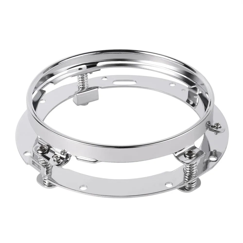 7 Inch Stainless Steel Round ring LED Headlight Mounting Bracket Strong Springs Chrome Plated Adapter for Headlight mount Lamp
7 Inch Stainless Steel Round ring LED Headlight Mounting Bracket Strong Springs Chrome Plated Adapter for Headlight mount Lamp