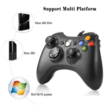 

HotSale Wired Game Controller Reliable Connection USB Gamepad For Microsoft Xbox 360 and Windows PC Game System In Black /White