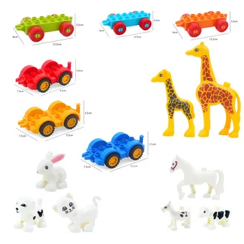 DIY Zoo Dog Cat Cow Model Vehicle Set Transport Bricks Big Particles Building Blocks accessory Compatible Brand Duploingly Gift
DIY Zoo Dog Cat Cow Model Vehicle Set Transport Bricks Big Particles Building Blocks accessory Compatible Brand Duploingly Gift