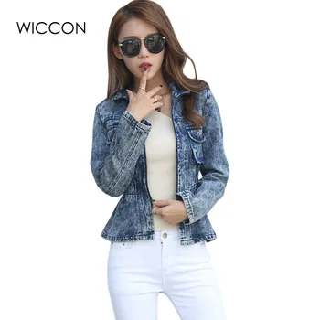 Women Vinatge Women Basic Coats Zipper Casual Jean Jackets Elastic Waist Denim Long Sleeve Tops Coats Casaco Feminino WICCON
Women Vinatge Women Basic Coats Zipper Casual Jean Jackets Elastic Waist Denim Long Sleeve Tops Coats Casaco Feminino WICCON