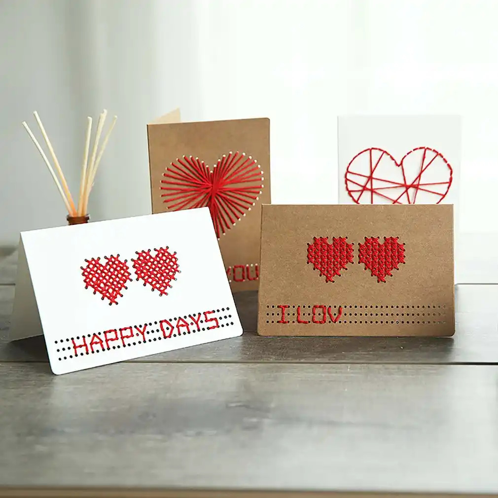 love heart greeting cards with envelope blessing gift cards f