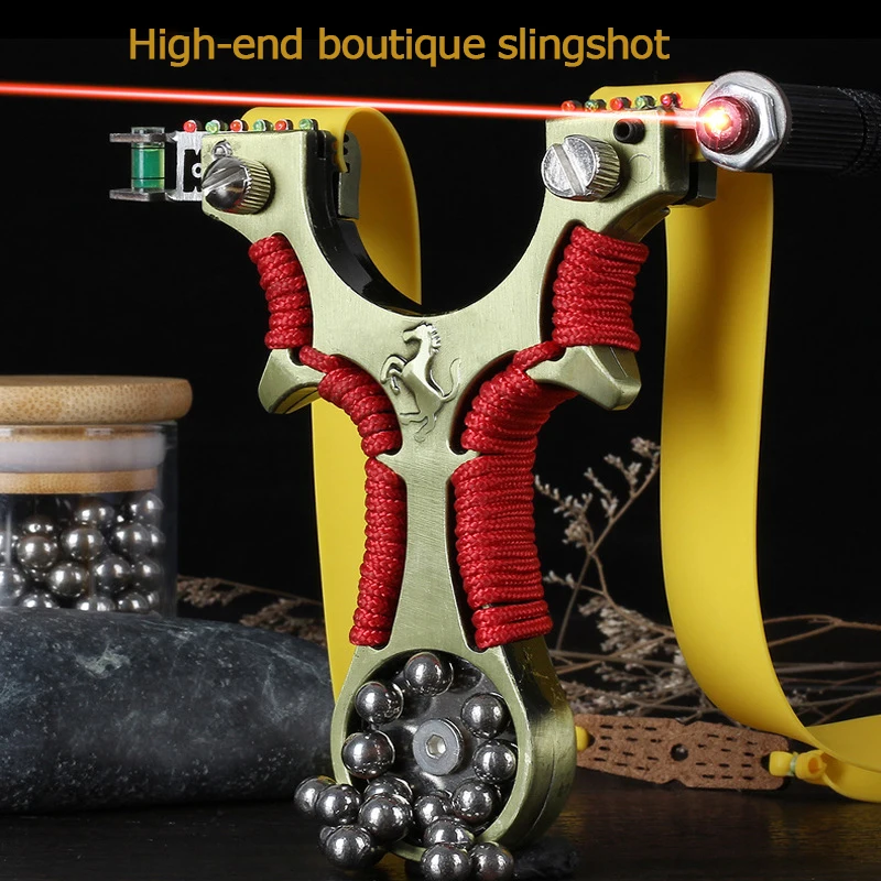 Alloy High Power Slingshot 2020 New Laser Red Line Fast Pressing Flat Leather Catapult Suitable for Outdoor Sports Entertainment
Alloy High Power Slingshot 2020 New Laser Red Line Fast Pressing Flat Leather Catapult Suitable for Outdoor Sports Entertainment