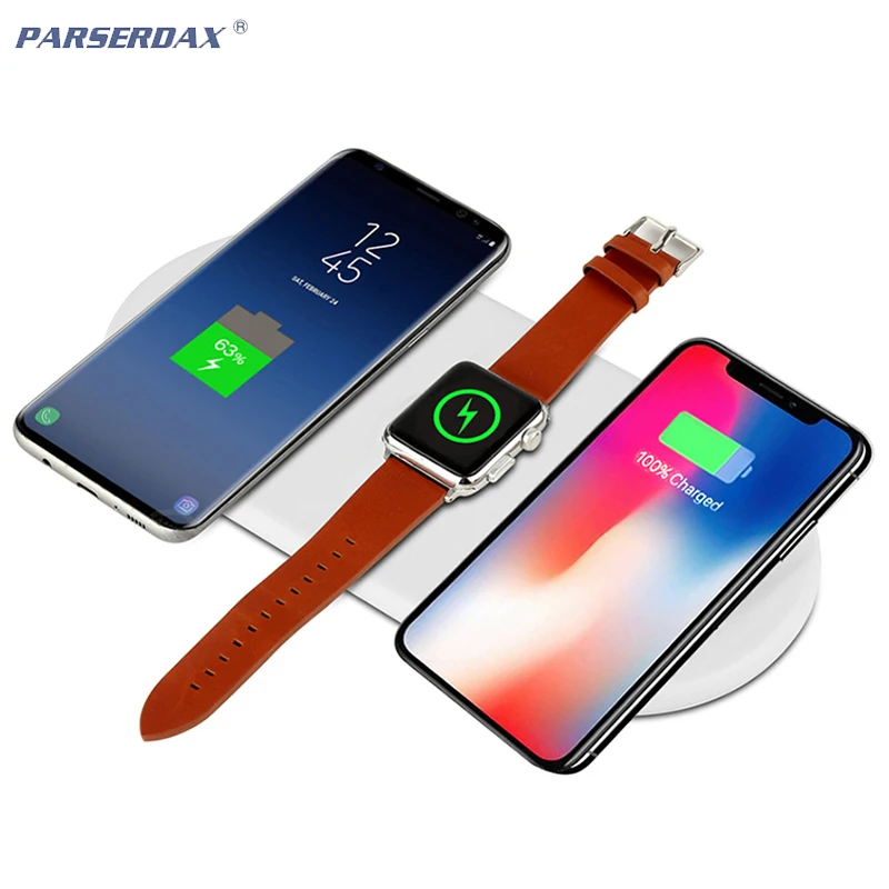 10W 3 in 1 Fast Wireless Charger Pad For iPhone 11 Pro X XS XR 8 Quick Wireless Charging For Apple Watch 5 4 3 For Samsung S11
10W 3 in 1 Fast Wireless Charger Pad For iPhone 11 Pro X XS XR 8 Quick Wireless Charging For Apple Watch 5 4 3 For Samsung S11