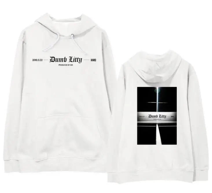 Kard k.a.r.d new album dumb litty same printing fleece/thin hoodies kpop unisex fashion pullover loose sweatshirt
Kard k.a.r.d new album dumb litty same printing fleece/thin hoodies kpop unisex fashion pullover loose sweatshirt