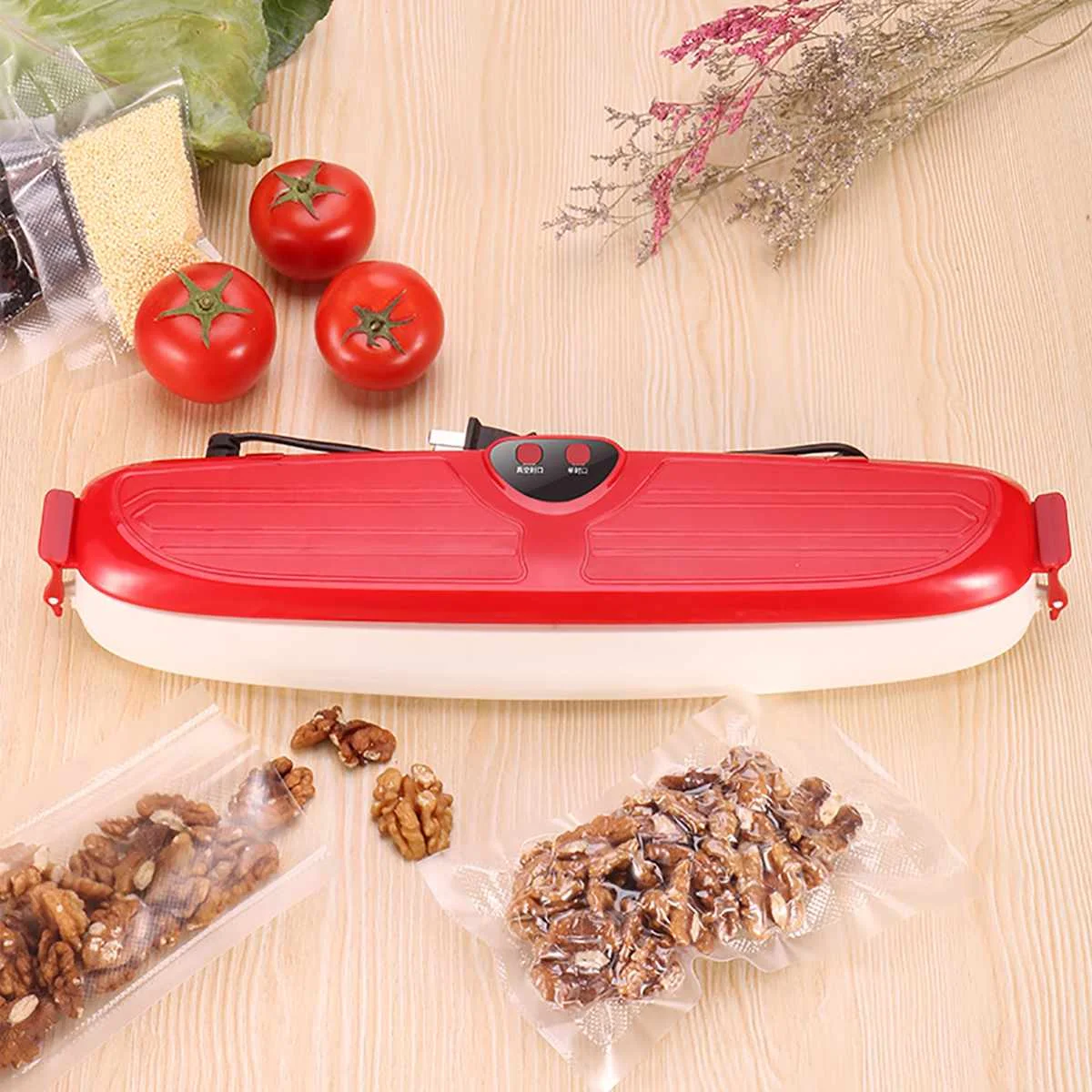 Automatic Food Vacuum Sealer Saver Machine 220V Home Sealing System Meal Fresh Saver Packing Machine & 10pcs Bags Packer Film
Automatic Food Vacuum Sealer Saver Machine 220V Home Sealing System Meal Fresh Saver Packing Machine & 10pcs Bags Packer Film