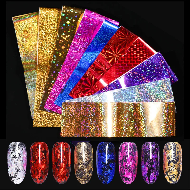 7 Colors Holographic Nail Foils Nail Transfer Sticker Rose Gold Champagne Nail Stickers 4*20cm Nail Art Design
7 Colors Holographic Nail Foils Nail Transfer Sticker Rose Gold Champagne Nail Stickers 4*20cm Nail Art Design