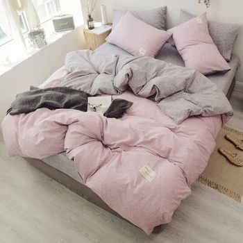 100% Washed Cotton Duvet Cover Flat/Fitted Sheet Set Ultra Soft Easy Care Fade Resistan Grey Queen/Full/Twin size 4Pcs Bedding
100% Washed Cotton Duvet Cover Flat/Fitted Sheet Set Ultra Soft Easy Care Fade Resistan Grey Queen/Full/Twin size 4Pcs Bedding