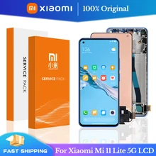 Ensemble écran tactile LCD 5G, 100% pouces, pour Xiaomi Mi 11 Lite M2101K9AG, 6.55 Original=