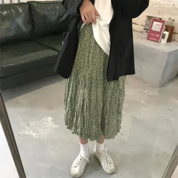 Alien Kitty Elegant Print Floral A-line Skirts Women 2020 New Spring Students Elastic-Waist Summer Long Pleated Female Skirt
Alien Kitty Elegant Print Floral A-line Skirts Women 2020 New Spring Students Elastic-Waist Summer Long Pleated Female Skirt