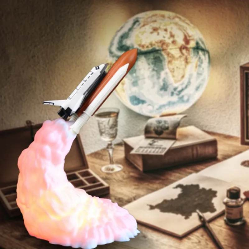 2019 New 3D Printing Space Shuttle Lamp Rechargeable Night Light For Space Lovers Moon Lights Room Decoration Gift Table Lamp 
2019 New 3D Printing Space Shuttle Lamp Rechargeable Night Light For Space Lovers Moon Lights Room Decoration Gift Table Lamp