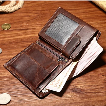 Crazy Horse Leather Retro Men's Wallet Business Fashion Short Clutch Rfid Multi-card Leather Wallet Men
Crazy Horse Leather Retro Men's Wallet Business Fashion Short Clutch Rfid Multi-card Leather Wallet Men