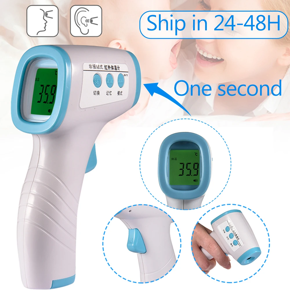Non-contact Infrared Thermometer Digital LCD Baby Body Forehead Ear Thermometer Gun Home Outdoor Portable Temperature Meter Drop
Non-contact Infrared Thermometer Digital LCD Baby Body Forehead Ear Thermometer Gun Home Outdoor Portable Temperature Meter Drop