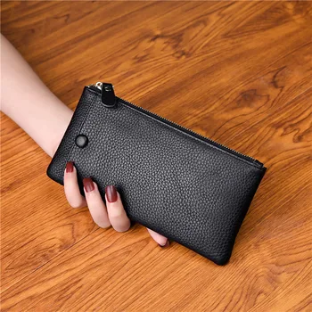 

Free shipping high quality cow leather wallet ZIPPY ladies long wallet Monogram luxury brand mobile phone bag M42616 coin wallet